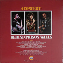 Load image into Gallery viewer, Johnny Cash - Linda Ronstadt - Roy Clark : Napa Presents A Concert: Behind Prison Walls (LP, Album, Comp, Pin)