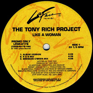 The Tony Rich Project : Like A Woman (12", Promo)