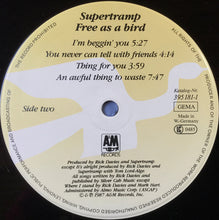 Load image into Gallery viewer, Supertramp : Free As A Bird (LP, Album, Blu)