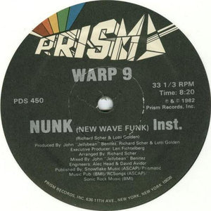 Warp 9 : Nunk (New Wave Funk) (12")