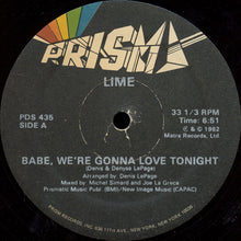 Load image into Gallery viewer, Lime (2) : Babe, We&#39;re Gonna Love Tonight (12&quot;, Single)