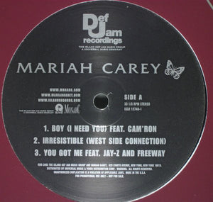 Mariah Carey : Boy / Irresistible / You Got Me (12", Promo)