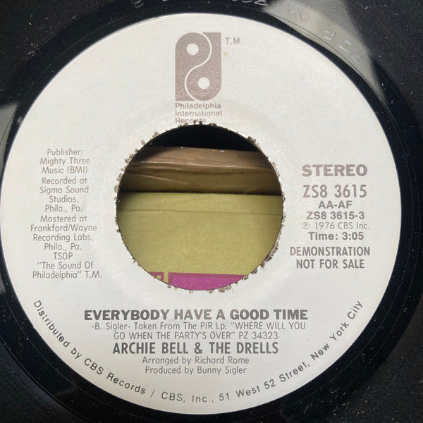 Archie Bell & The Drells : Everybody Have A Good Time (7