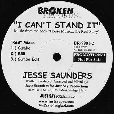 Jesse Saunders : I Can't Stand It (12