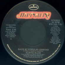 Load image into Gallery viewer, Kurtis Blow : Back By Popular Demand (7", Promo)