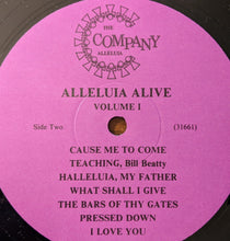Load image into Gallery viewer, The Alleluia Company* : Alleluia Alive - Vol.1 Charismatic Worship (LP, Album)