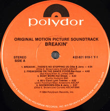 Load image into Gallery viewer, Various : Breakin&#39; - Original Motion Picture Soundtrack (LP, Comp, 53 )