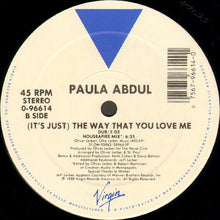 Load image into Gallery viewer, Paula Abdul : (It's Just) The Way That You Love Me (12", Single, Whi)