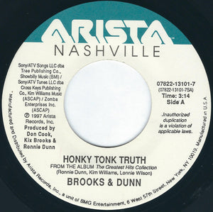 Brooks & Dunn : Honky Tonk Truth (7", Single)