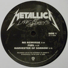 Load image into Gallery viewer, Metallica : Live At Grimey&#39;s (2x10&quot;, Album, RSD, Ltd)