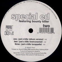 Load image into Gallery viewer, Special Ed : Neva Go Back / Just A Killa (12")
