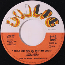 Load image into Gallery viewer, Lloyd Price : What Did You Do With My Love / Love Music (7&quot;)