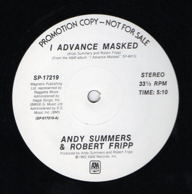 Andy Summers & Robert Fripp : I Advance Masked (12