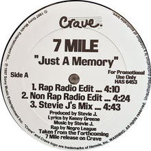 Load image into Gallery viewer, 7 Mile : Just A Memory (12", Promo)