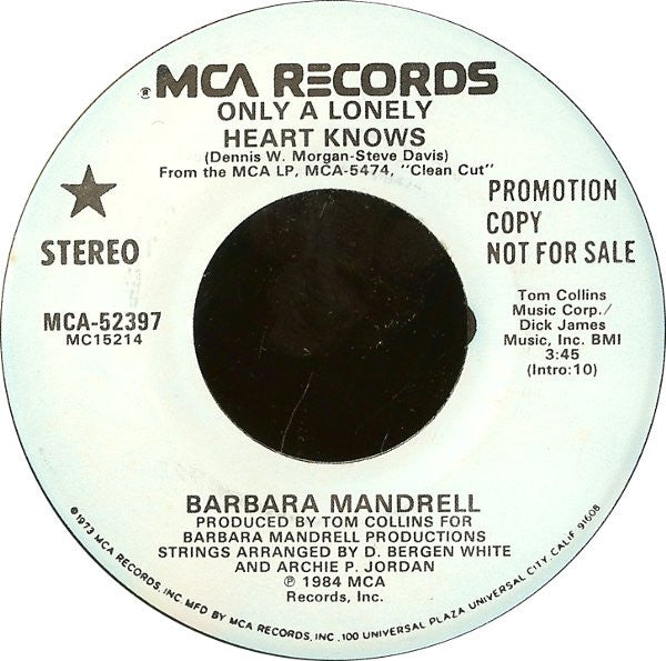Barbara Mandrell : Only A Lonely Heart Knows (7