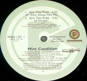 Mint Condition : Are You Free (12", Promo)