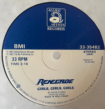 Load image into Gallery viewer, Renegade (21) : Dance With Me / Girls, Girls, Girls (12&quot;, Single)