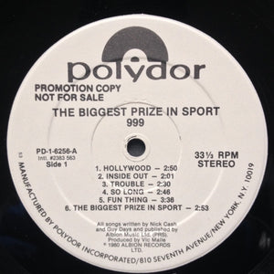 999 : The Biggest Prize In Sport (LP, Album, Promo)