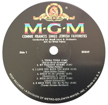 Load image into Gallery viewer, Connie Francis : Sings Jewish Favorites (LP, Album, Mono, MGM)