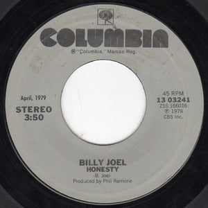 Billy Joel : Honesty / Sometimes A Fantasy (7")