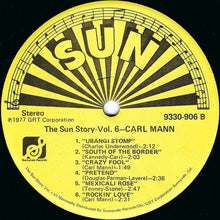 Load image into Gallery viewer, Carl Mann : The Sun Story Vol.6 (LP, Comp)