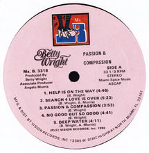 Load image into Gallery viewer, Betty Wright : Passion &amp; Compassion (LP, Album)