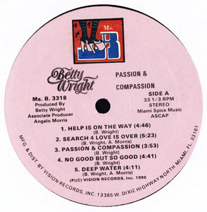 Betty Wright : Passion & Compassion (LP, Album)
