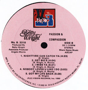 Betty Wright : Passion & Compassion (LP, Album)