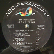 Load image into Gallery viewer, Lloyd Price : Mr. &quot;Personality&quot; (LP, Album, Mono)