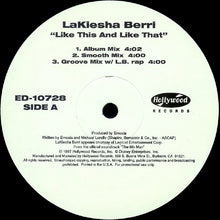 Load image into Gallery viewer, LaKiesha Berri : Like This And Like That (12&quot;, Promo)