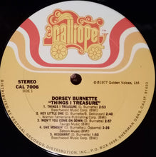 Load image into Gallery viewer, Dorsey Burnette : Things I Treasure (LP, Album)