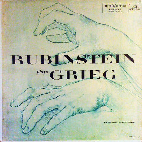 Rubinstein* / Grieg* : Rubinstein Plays Grieg (LP, Mono)