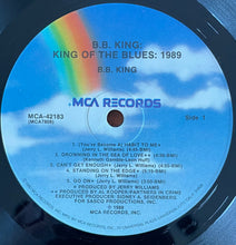 Load image into Gallery viewer, B.B. King : King Of The Blues 1989 (LP, Album, Pin)