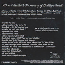 Load image into Gallery viewer, Sublime With Rome : Yours Truly (CD, Album)