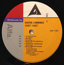 Load image into Gallery viewer, Burton Cummings : Sweet Sweet (LP, Album)