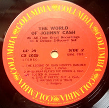 Load image into Gallery viewer, Johnny Cash : The World Of Johnny Cash (2xLP, Comp, RE, Pit)