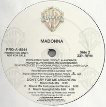 Load image into Gallery viewer, Madonna : Don&#39;t Cry For Me Argentina (12&quot;, Promo)