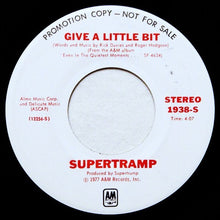 Load image into Gallery viewer, Supertramp : Give A Little Bit (7", Promo)