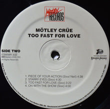 Load image into Gallery viewer, Mötley Crüe : Too Fast For Love (LP, Album, RE, RM, 180)
