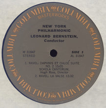 Load image into Gallery viewer, Ravel* - New York Philharmonic, Leonard Bernstein : Boléro / La Valse / Daphnis Et Chloé Suite No. 2 (LP, Comp, RE)