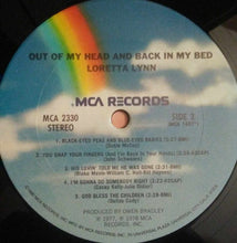 Load image into Gallery viewer, Loretta Lynn : Out Of My Head And Back In My Bed (LP, Album, Club, CRC)