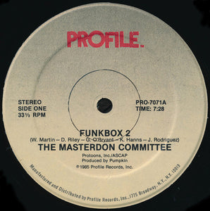 The Masterdon Committee : Funkbox 2 (12", Single)