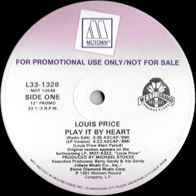 Louis Price : Play It By Heart (12