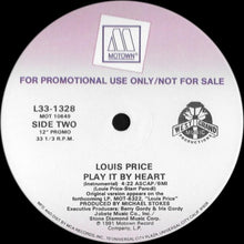 Load image into Gallery viewer, Louis Price : Play It By Heart (12&quot;, Single, Promo)