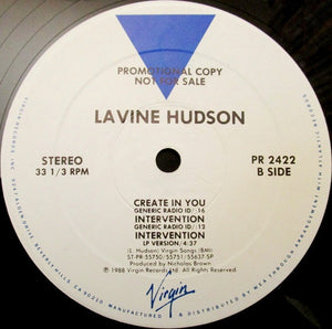 Lavine Hudson : Create In Me (12", Promo)