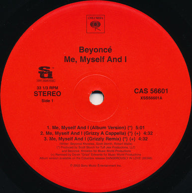Beyoncé : Me, Myself And I  (Bangin' Urban Mixes) (12