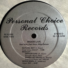 Load image into Gallery viewer, Stan Getz With Paul Horn and Mike Garson : Midem Live '80 (LP)
