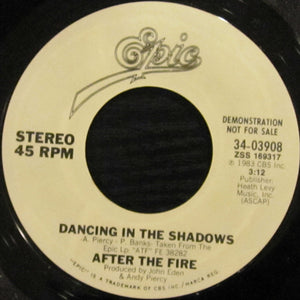 After The Fire : Dancing In The Shadows (7", Promo)
