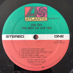 Joe Tex : The Best Of Joe Tex (LP, Comp)