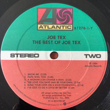 Load image into Gallery viewer, Joe Tex : The Best Of Joe Tex (LP, Comp)